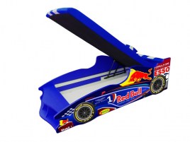 Кровать машина Formula-1 синяя - фото 1